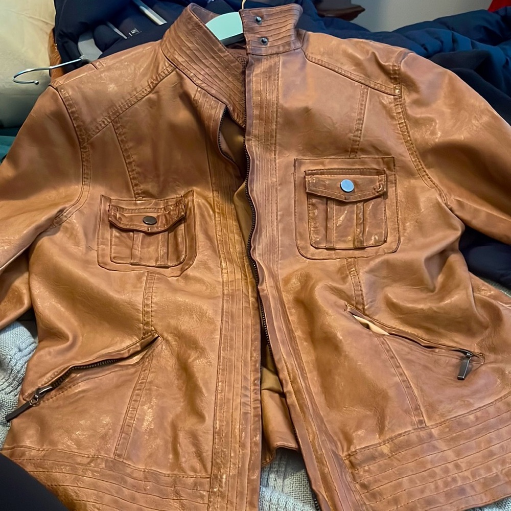 Max Jeans moto jacket in excellent condition. Size Large